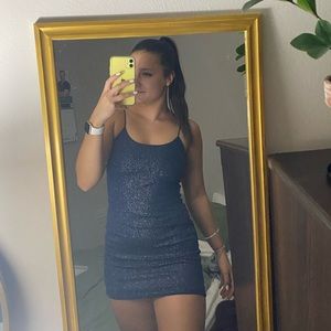 Navy Blue Homecoming/Mini Dress Lucy in the Sky